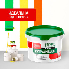 Шпатлевка полимерная готовая Старатели суперфинишная 15 кг для стен и потолков, для заделки швов, белая, шпаклевка для внутренних работ